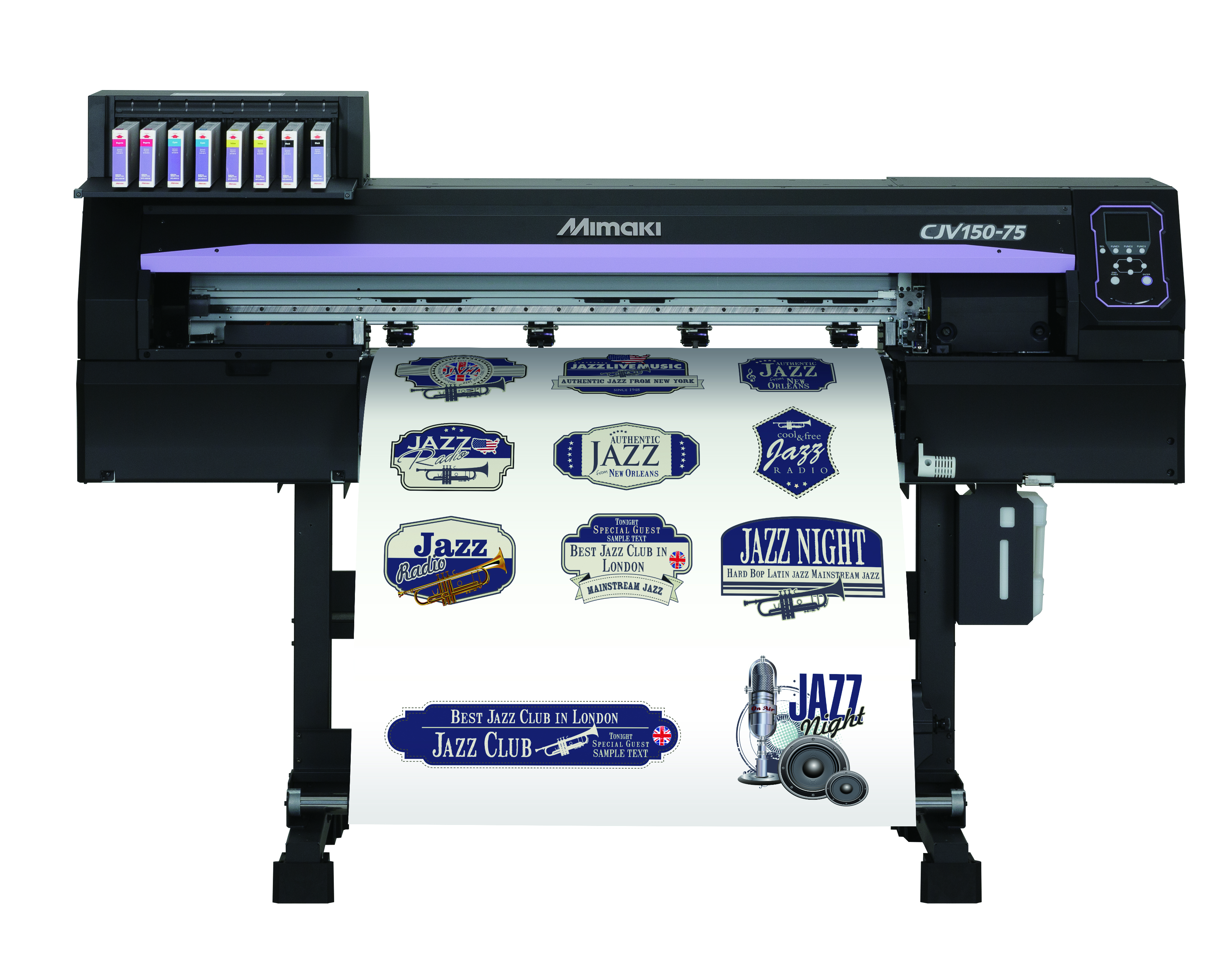 Capable of printing metallic and white ink the CJV150-75 is a productive and creative printer/cutter 