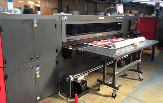 Allprint Display invested in a new EFI VUTEk H2000 hybrid printer from CMYUK in November 2015