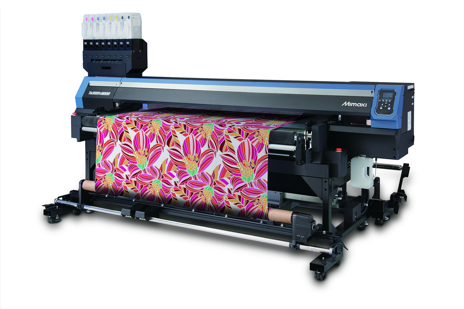 Mimaki's new Tx300P-1800B features a fabric transportation belt to aid feeding material during the print process.