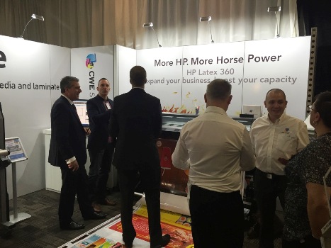 CWE Solutions highlighted the profit-making potential of the HP Latex 300 series at the recent Signs Express Convention for franchisees