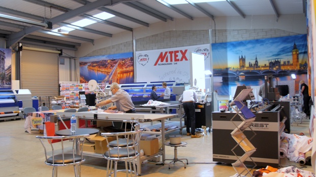 Customers had the chance to talk to the MTEX team about textile printing and soft signage at their open day event 