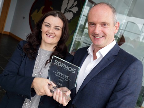 Karen O'Connor, General Manager service delivery, Datapac with Dermot Hayden, country manager, Sophos Ireland 