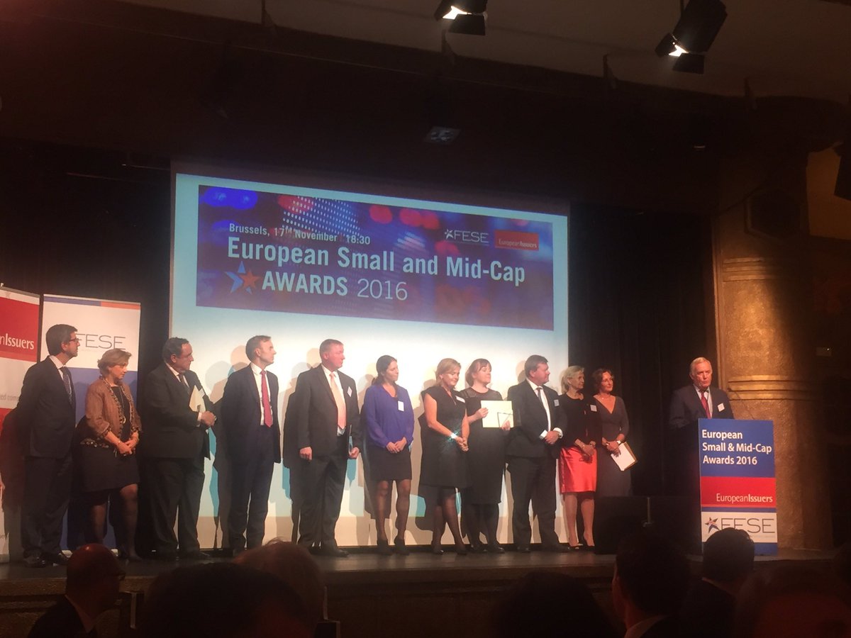 Applegree receives the Star of 2016 Award at the European Small and Mid-Cap Awards in Brussels