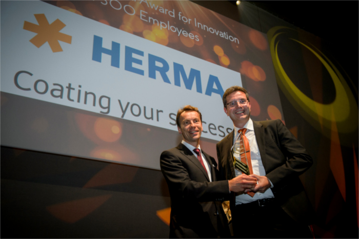 innovation category (more than 300 employees) winner - HERMA 