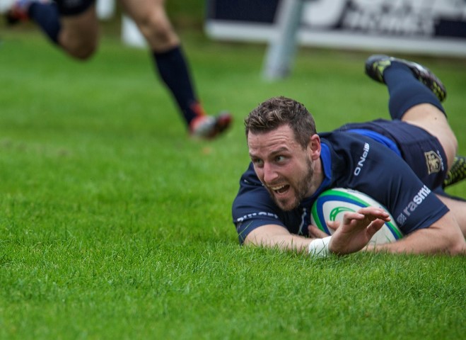 Macclesfield Rugby club's players sport team strips manufactured by O'Neills, using Mimaki print technology and bearing sponsor R A Smart's brand.