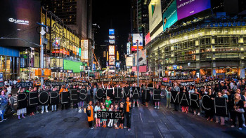 climate summit march New York September 2014