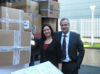 Kerry Foster, New Business & Product Development Manager, Antalis UK; Tim Percival, National Office Director, Antalis UK