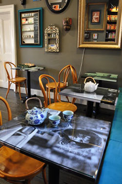 Tea-house-interior-60's-&-70's-icon-inspired-table-tops